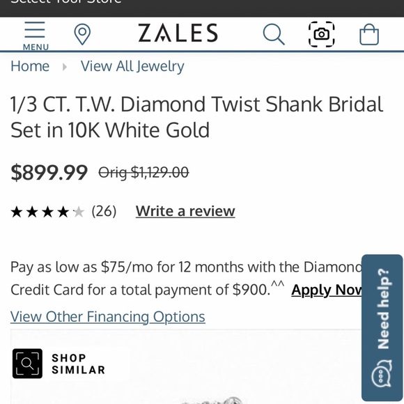 BRIDAL RING SET - Picture 3 of 3